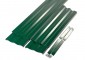 Оцинкованная Грядка зелёная ЭКО Rall 6005 Zn h20 1x2м (с полимерным покрытием)